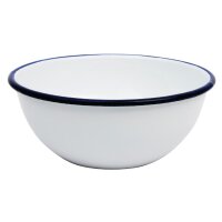 Olympia emaillierte Dessertschalen weiß-blau 6cm (6 Stück)