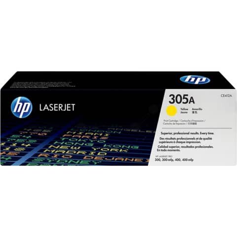 Original HP Tonerkartusche gelb (CE412A,305A,305AY,305AYELLOW,NO305A,NO305AY,NO305AYELLOW)