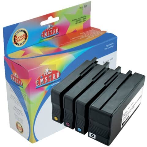 Alternativ Emstar Tintenpatrone MultiPack Bk,C,M,Y (11HPOJ8600MULTI,12HPOJ8600MULTI/H189,H189)