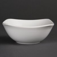 Olympia Whiteware abgerundete quadratische Schalen 14cm...