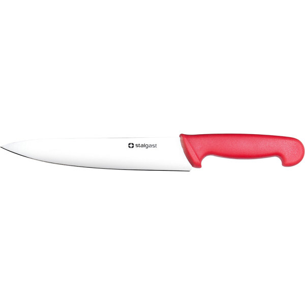 Stalgast Küchenmesser, HACCP, Griff rot, Edelstahlklinge 22 cm