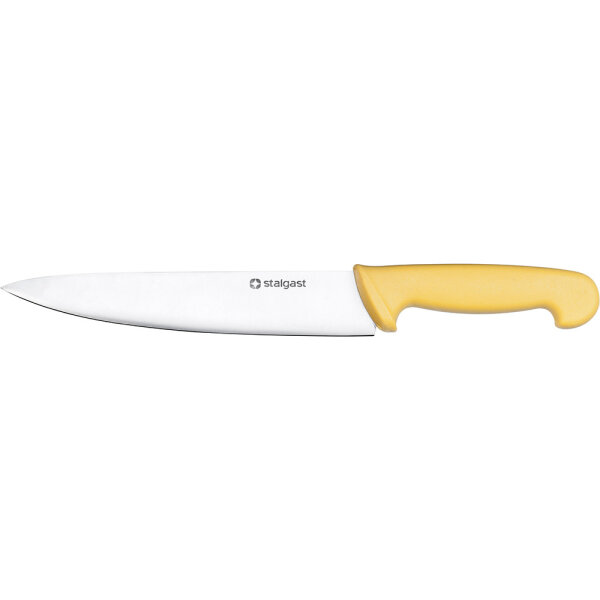 Stalgast Küchenmesser, HACCP, Griff gelb, Edelstahlklinge 22 cm