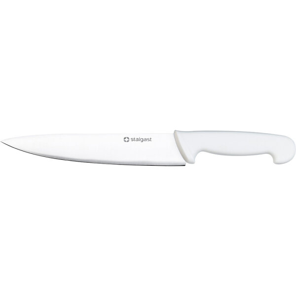 Stalgast Küchenmesser, HACCP, Griff weiß, Edelstahlklinge 22 cm