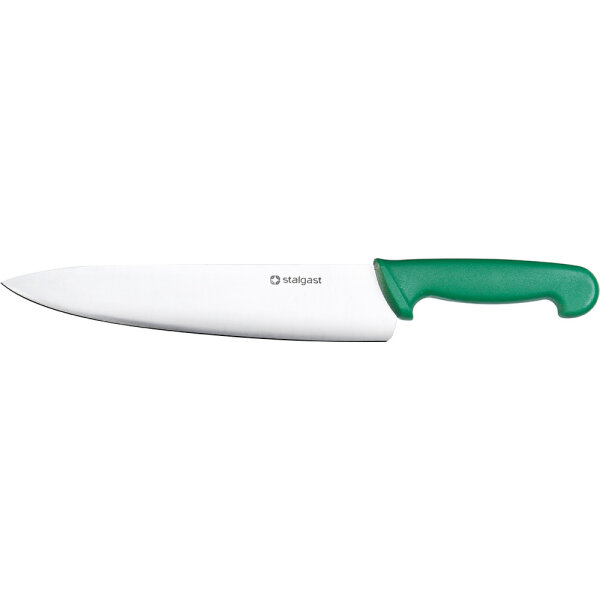 Stalgast Kochmesser, HACCP, Griff grün, Edelstahlklinge 25 cm