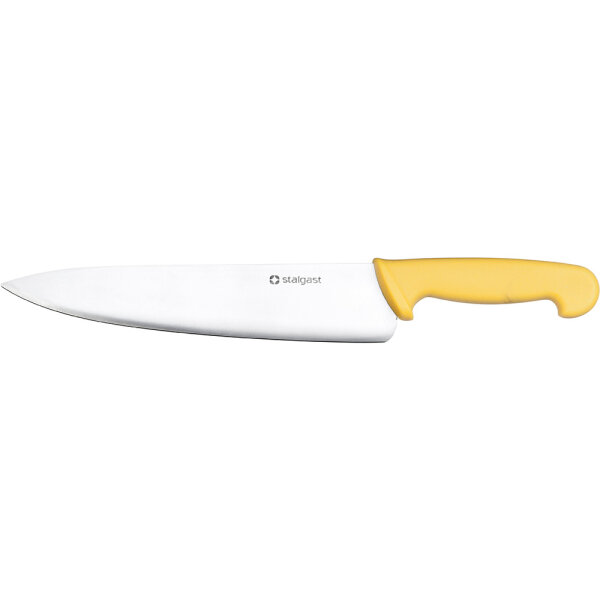 Stalgast Kochmesser, HACCP, Griff gelb, Edelstahlklinge 25 cm