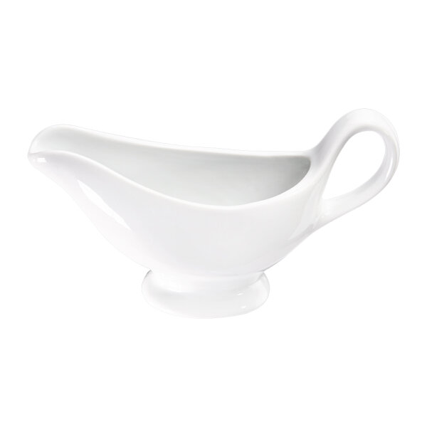 Sauciere, reinweißes Hotelporzellan, Serie Isabell, L. 230 mm, 500 ml