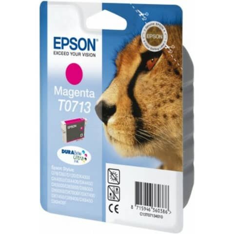 Original Epson Tintenpatrone magenta (C13T07134012,T0713,T07134012)