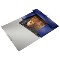 3977 Eckspannermappe Style, A4, PP, titan blau