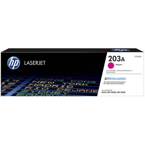 Original HP Tonerkartusche magenta (CF543A,203A,203AM,203AMAGENTA,NO203A,NO203AM,NO203AMAGENTA)