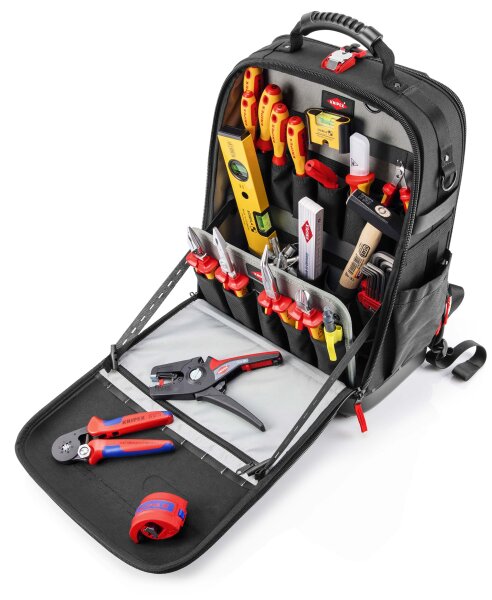 KNIPEX 00 21 50 E Werkzeugrucksack Modular X18 Elektro 22-teilig