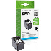 KMP Patrone HP CC640EE NR.300 black 200 S. H133 refilled