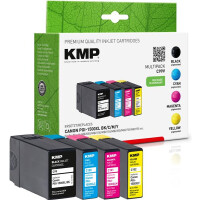 KMP Patrone Canon PGI1500XLY Multipack 780-1200S. C99V...