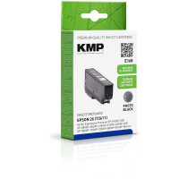 KMP Patrone Epson T2611 photo black E168 remanufactured