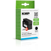 KMP Patrone HP 957XL (L0R40AE) black 3500 S. H167BX Hybrid refilled