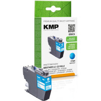 KMP Patrone Brother LC3219XLC cyan 1500 S. B58CX refilled