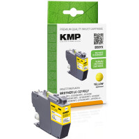 KMP Patrone Brother LC3219XLY yellow 1500 S. B58YX refilled