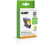 KMP Patrone Brother LC3219XLY yellow 1500 S. B58YX refilled