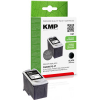 KMP Patrone Canon PG37 black 220 S. C61 refilled