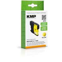 KMP Patrone Brother LC-1100Y     325 S. yellow remanufactured