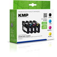 KMP Patrone Epson Pro WF-2865DWF ers. 502XL T02W64 bk,c,m,y remanufactured