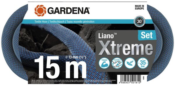 GARDENA Gartenschlauch Xtreme 1/2" Set 15,0 m