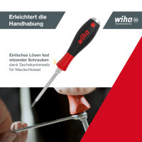 Wiha Schraubendreher SoftFinish® Schlitz, Phillips...