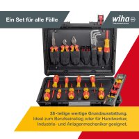 Wiha Werkzeugkoffer Basic Set L electric 38-tlg. (45257)