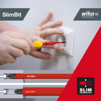 Wiha Schraubendreher und Bit Set slimVario® gemischt...