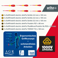 Wiha Werkzeug Set Elektriker gemischt, 18-tlg. inkl....