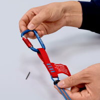 KNIPEX 00 50 03 T BK Materialkarabiner 2 Stück 82 mm...