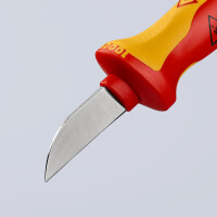 KNIPEX 98 52 Kabelmesser isolierender Mehrkomponenten-Griff, VDE-geprüft 190 mm