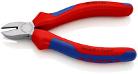 KNIPEX 70 02 125 Seitenschneider mit Mehrkomponenten-Hüllen schwarz atramentiert 125 mm