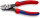 KNIPEX 73 72 180 TwinForce® Hochleistungs-Seitenschneider mit Mehrkomponenten-Hüllen schwarz atramentiert 180 mm