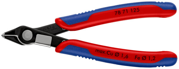 KNIPEX 78 71 125 Electronic Super Knips® mit Mehrkomponenten-Hüllen brüniert 125 mm