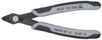 KNIPEX 78 61 125 ESD Electronic Super Knips® ESD mit Mehrkomponenten-Hüllen brüniert 125 mm