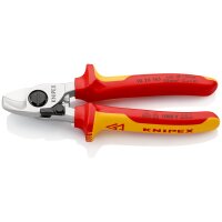 KNIPEX 95 26 165 Kabelschere mit Öffnungsfeder...