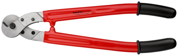 KNIPEX 95 77 600 Drahtseil- und Kabelschere tauchisoliert verzinkt 600 mm