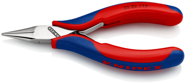 KNIPEX 35 22 115 Elektronik-Greifzange mit Mehrkomponenten-Hüllen 115 mm