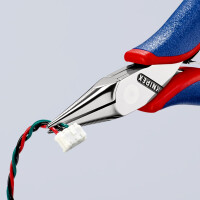 KNIPEX 35 22 115 Elektronik-Greifzange mit Mehrkomponenten-Hüllen 115 mm