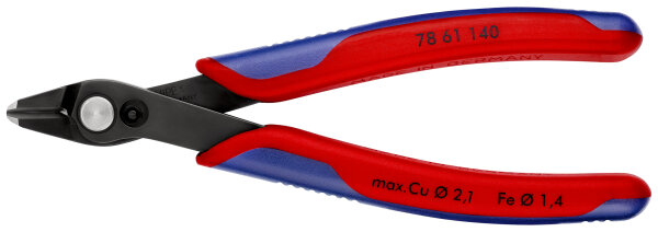 KNIPEX 78 61 140 Electronic Super Knips® XL mit Mehrkomponenten-Hüllen brüniert 140 mm