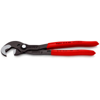 KNIPEX 87 41 250 Schraubzange mit rutschhemmendem Kunststoff überzogen grau atramentiert 250 mm