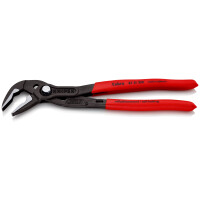 KNIPEX 87 51 250 Cobra® ES Wasserpumpenzange extra-schlank mit rutschhemmendem Kunststoff überzogen grau atramentiert 250 mm