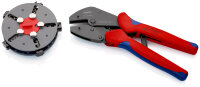 KNIPEX 97 33 02 MultiCrimp® Crimpzange mit Wechselmagazin mit Mehrkomponenten-Hüllen brüniert 250 mm