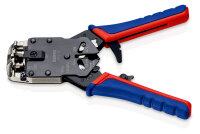 KNIPEX 97 51 12 Crimpzange für Westernstecker mit Mehrkomponenten-Hüllen brüniert 200 mm