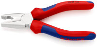 KNIPEX 03 05 160 Kombizange mit Mehrkomponenten-Hüllen verchromt 160 mm