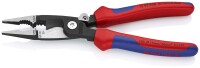 KNIPEX 13 92 200 Elektro-Installationszange mit Mehrkomponenten-Hüllen schwarz atramentiert 200 mm