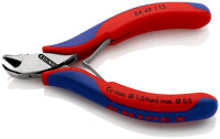 KNIPEX 64 42 115 Elektronik-Vornschneider mit Mehrkomponenten-Hüllen 115 mm