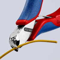 KNIPEX 64 42 115 Elektronik-Vornschneider mit Mehrkomponenten-Hüllen 115 mm