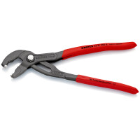 KNIPEX 85 51 250 A Federbandschellenzange mit rutschhemmendem Kunststoff überzogen grau atramentiert 250 mm