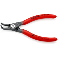 KNIPEX 48 21 J01 Präzisions-Sicherungsringzange für Innenringe in Bohrungen mit rutschhemmendem Kunststoff überzogen grau atramentiert 130 mm